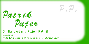 patrik pujer business card